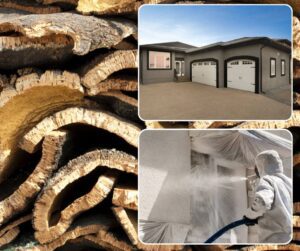 Spray on cork insulation. ThermaShiled Cork by Vipeq